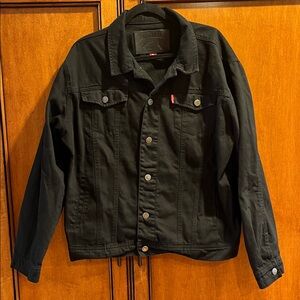 Top threads men’s black denim jacket size XL